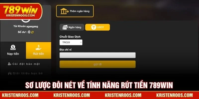 Sơ lược đôi nét về tính năng rút tiền 789WIN